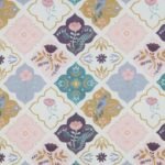 Popeline Digital Pássaros e Flores - Branco