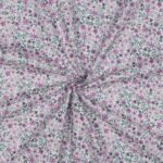 Popeline Digital Flowers - Branco / Roxo - Image 2