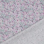 Popeline Digital Flowers - Branco / Roxo - Image 4