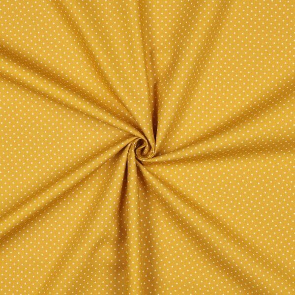 Popeline Pintas - Amarelo Ouro