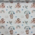 Popeline Bear Plane - Branco