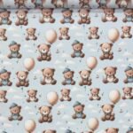 Popeline Bear Collecion - Azul