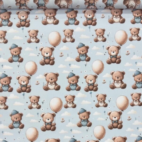 Popeline Bear Collecion - Azul