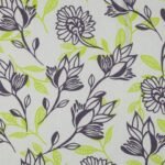 Linho Viscose Flowers - Verde