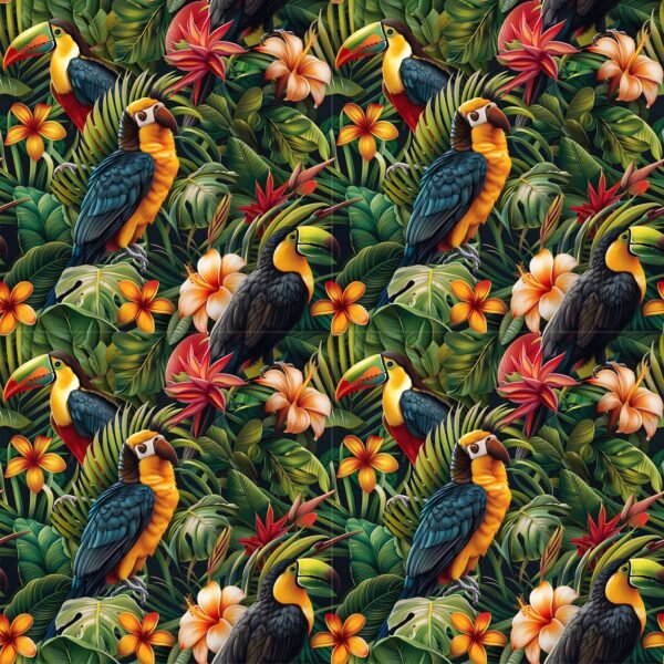 Lycra Estampada - Arara