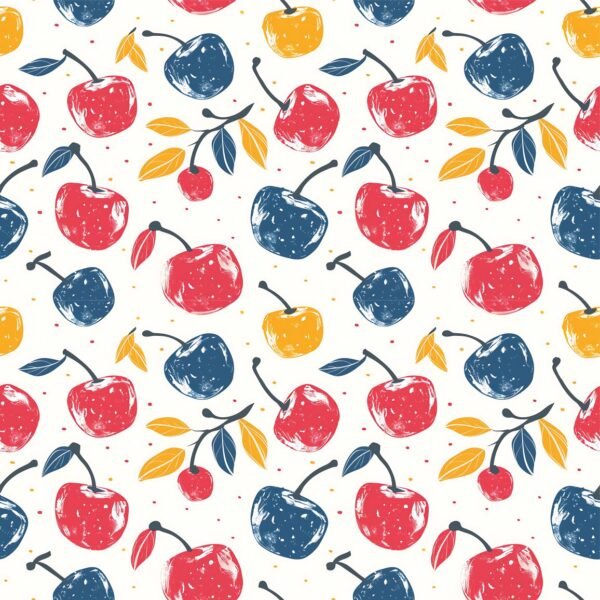 Lycra Estampada - Cereja