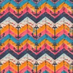 Lycra Estampada - Chevron Âncora