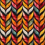 Lycra Estampada - Chevron Black Color