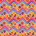 Lycra Estampada - Chevron Indian