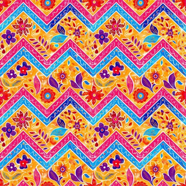 Lycra Estampada - Chevron Indian