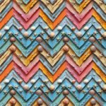 Lycra Estampada - Chevron Oceans