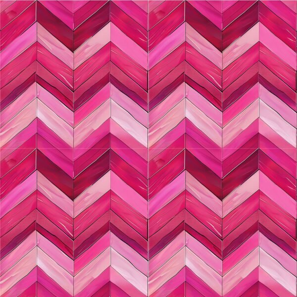Lycra Estampada - Chevron Pink
