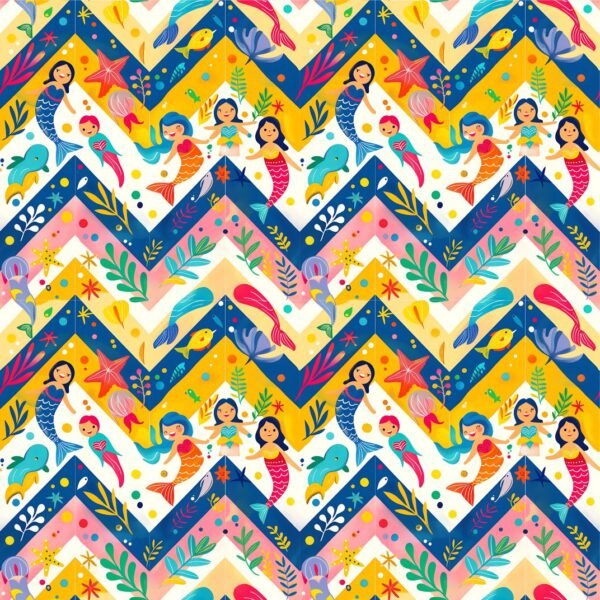 Lycra Estampada - Chevron Sereia