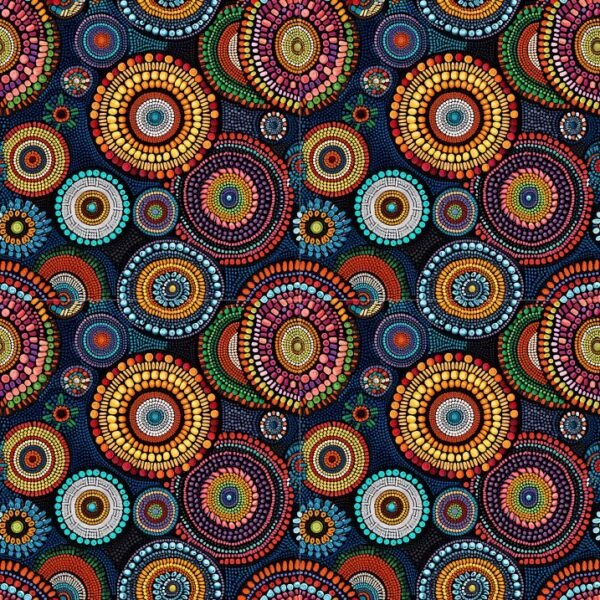 Lycra Estampada - Indian Dots