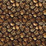 Lycra Estampada - Leo Black Gold