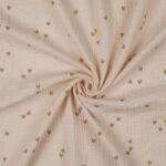 Musselina Corações - Bege