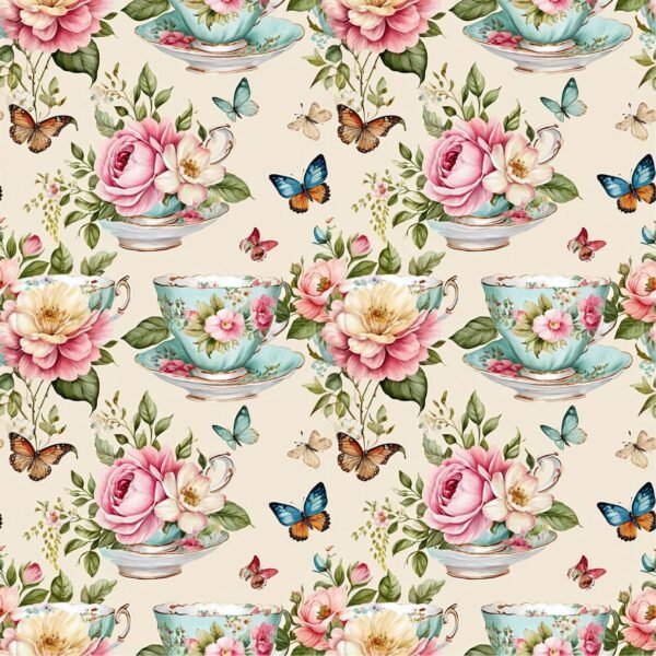 Policanvas - Flowers Butterfly