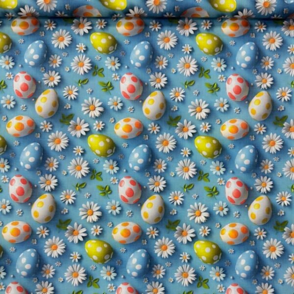 Popeline Digital Páscoa Ovos