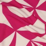 Seda c/ Lycra Geometric - Fucsia - Image 3