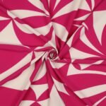 Seda c/ Lycra Geometric - Fucsia - Image 2