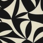 Seda c/ Lycra Geometric - Preto