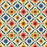 Lycra Estampada - Azuleijo