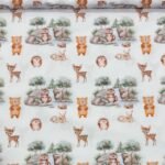 Popeline Digital Bosque - Branco