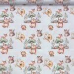 Popeline Digital Bosque - Cinzento