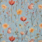 Popeline Happy Summer - Azul