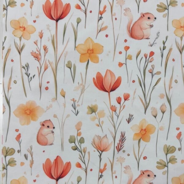 Popeline Happy Summer - Branco