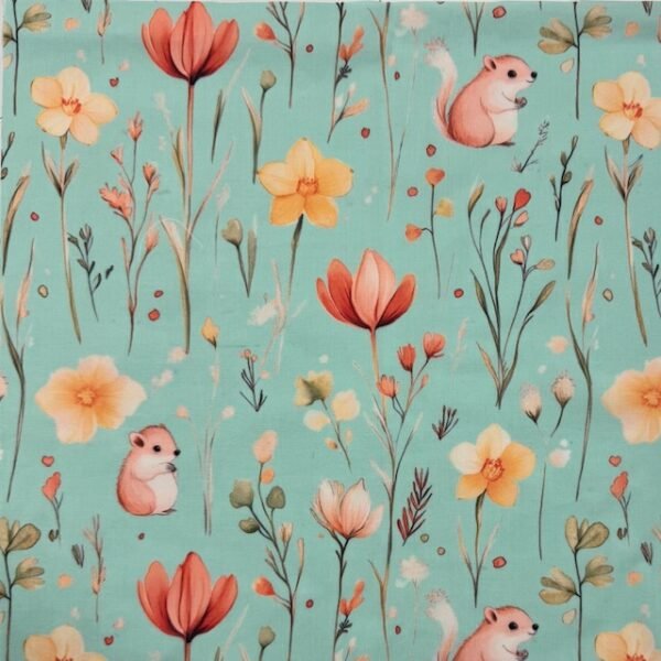 Popeline Happy Summer - Verde