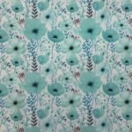Popeline Spring Flowers - Verde Menta