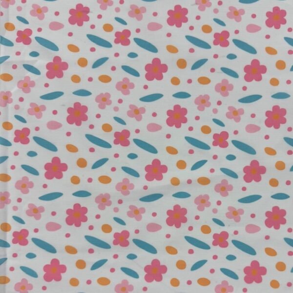 Popeline Summer Time - Branco