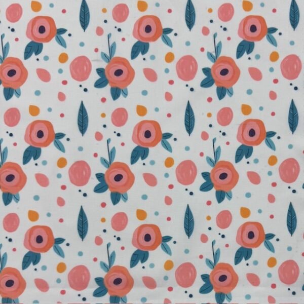 Popeline Summer Time - Branco