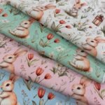 Popeline Coelhinho Páscoa - Verde - Image 2