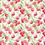 Lycra Estampada - Cerejas