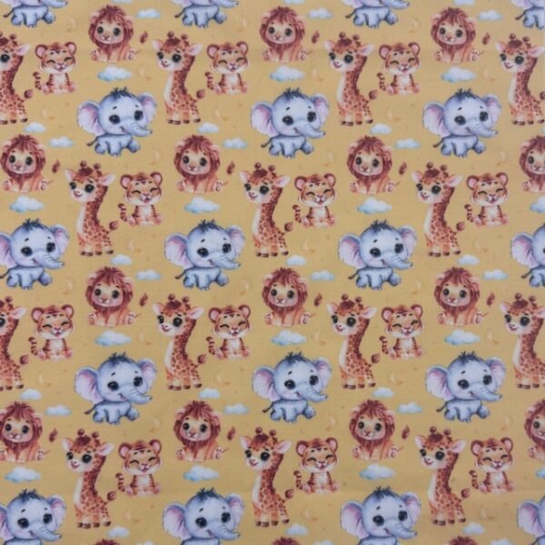 Popeline Jungle - Amarelo