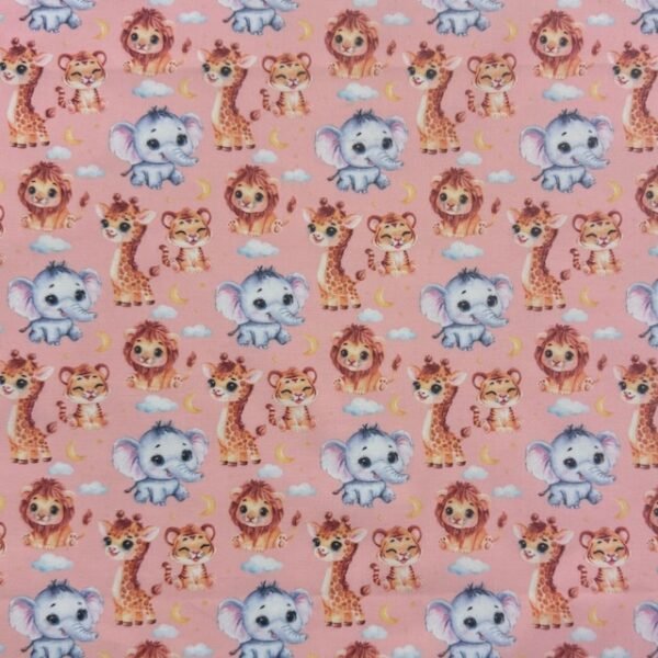 Popeline Jungle - Rosa