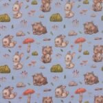 Popeline Rabbit and Bear - Azul