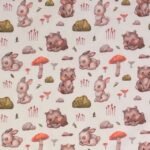 Popeline Rabbit and Bear - Branco