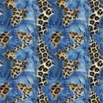 Lycra Estampada - Jeans Leopardo