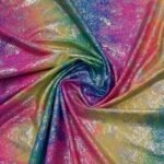 Lycra Flash Foile - Neon Azul Pink - Image 2