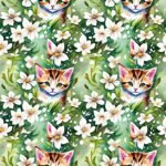 Policanvas - Flores e Gatos