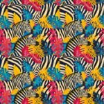 Lycra Estampada - Zebra Multicolor