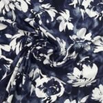Viscose Flor c/ Elastano - Azul - Image 2