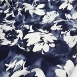 Viscose Flor c/ Elastano - Azul - Image 3