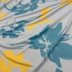 Malha Fria Big Flowers - Azul - Image 3