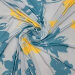 Malha Fria Big Flowers - Azul - Image 2