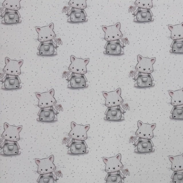 Popeline Estampada (26) Popeline Sweet Cat - Image 1