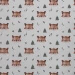 Tecido Popeline Raposa - Branco